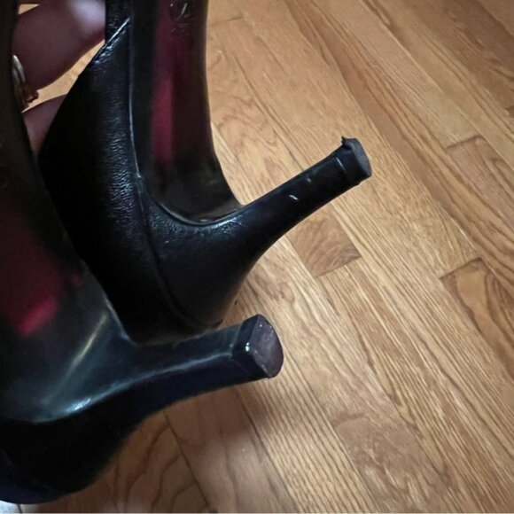 Life Stride Soft System Black Strappy High Heel Shoes Pointed Toe - Picture 11 of 11